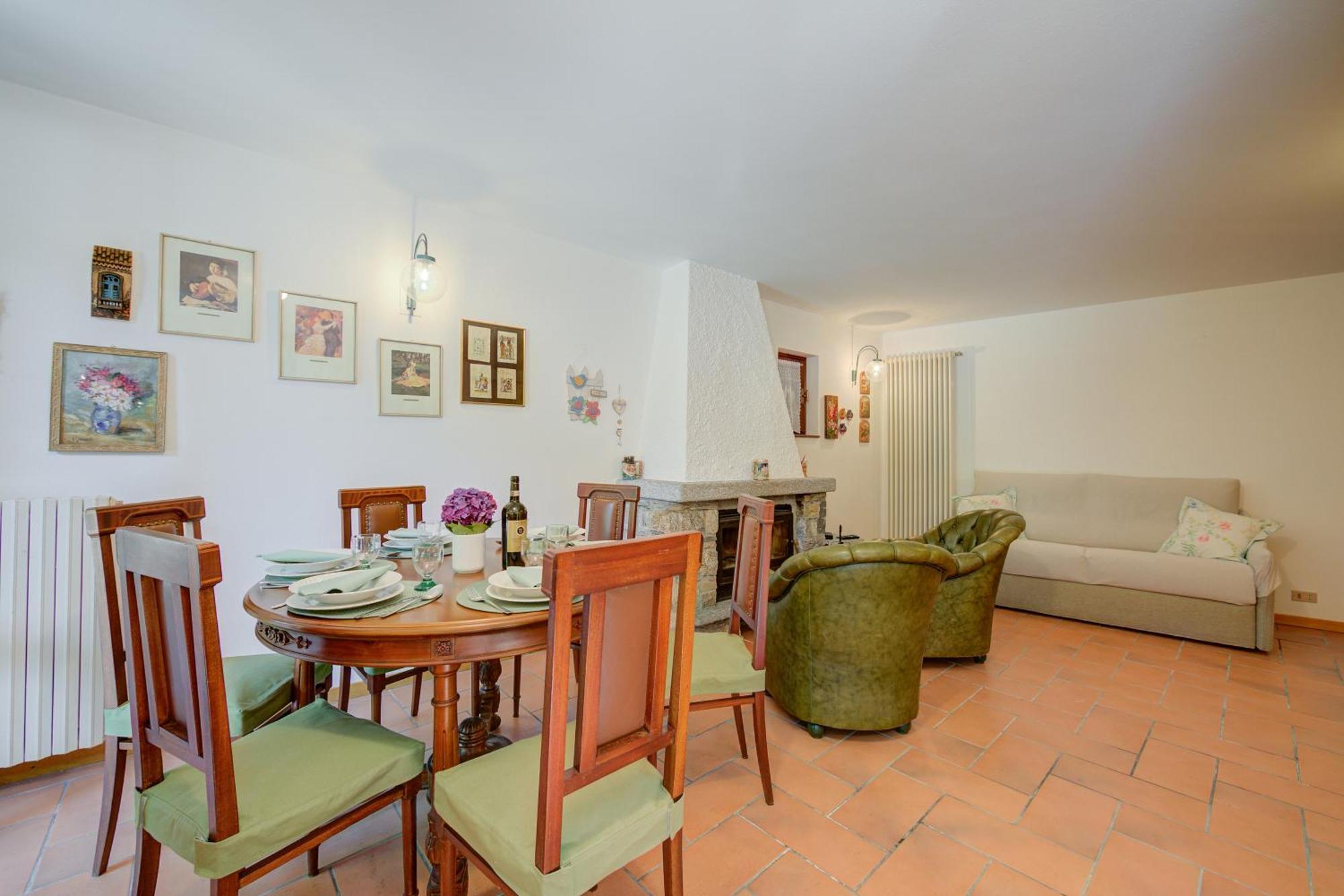 Villa Il Castagno Few Min From Beach - Happy Rentals Castelveccana Exteriér fotografie
